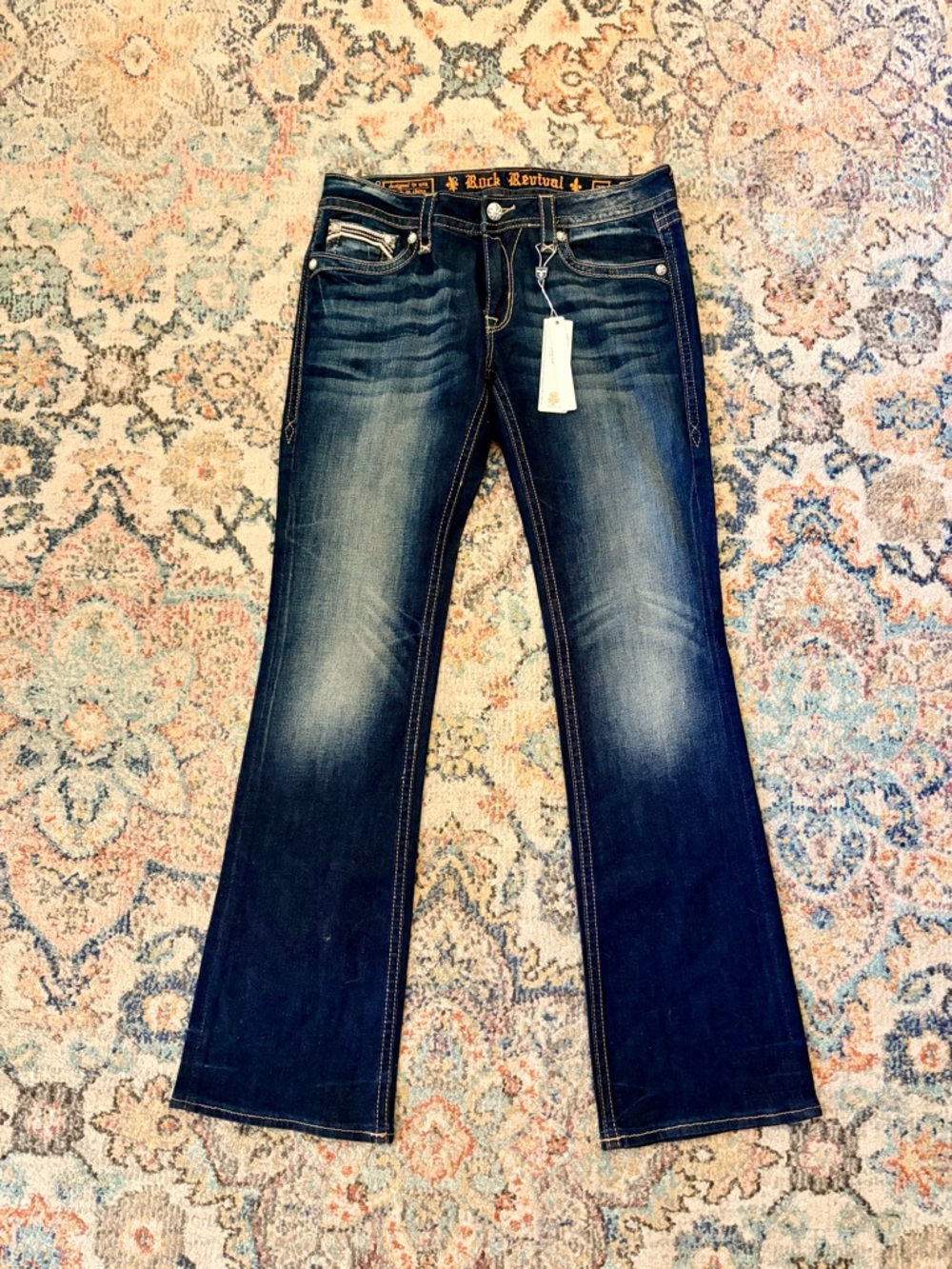 Rock Revival Darcy Easy Boot Stretch Jeans Size 32 NWT - Picture 4 of 8